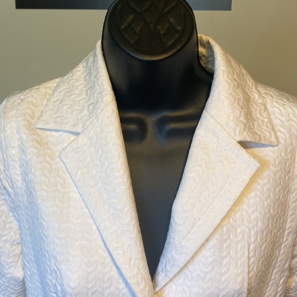 Pre-OWNED BANANA REPUBLIC WHITE SINGLE BREASTED JACKET - Picture 4 of 15